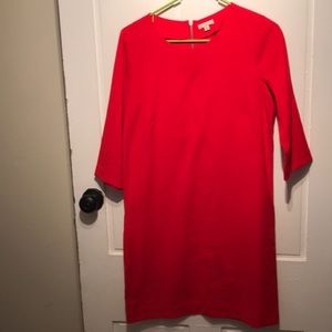 Red GAP dress with zipper detail